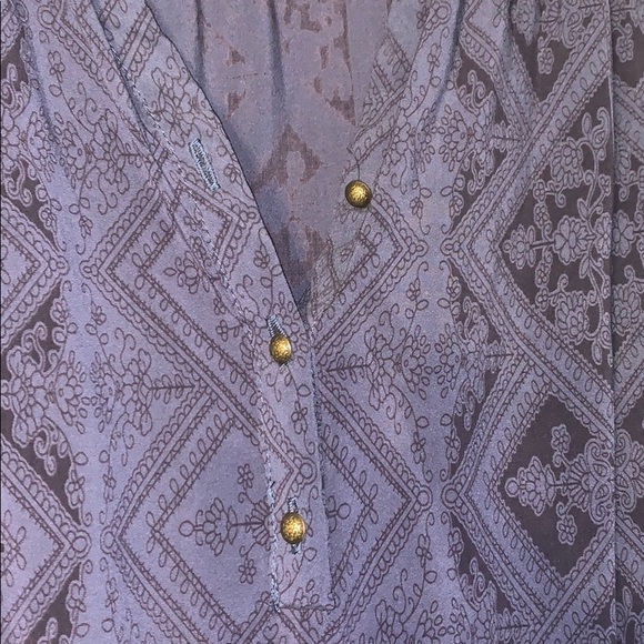 Dark Blue Como Vintage Blouse - Picture 3 of 4